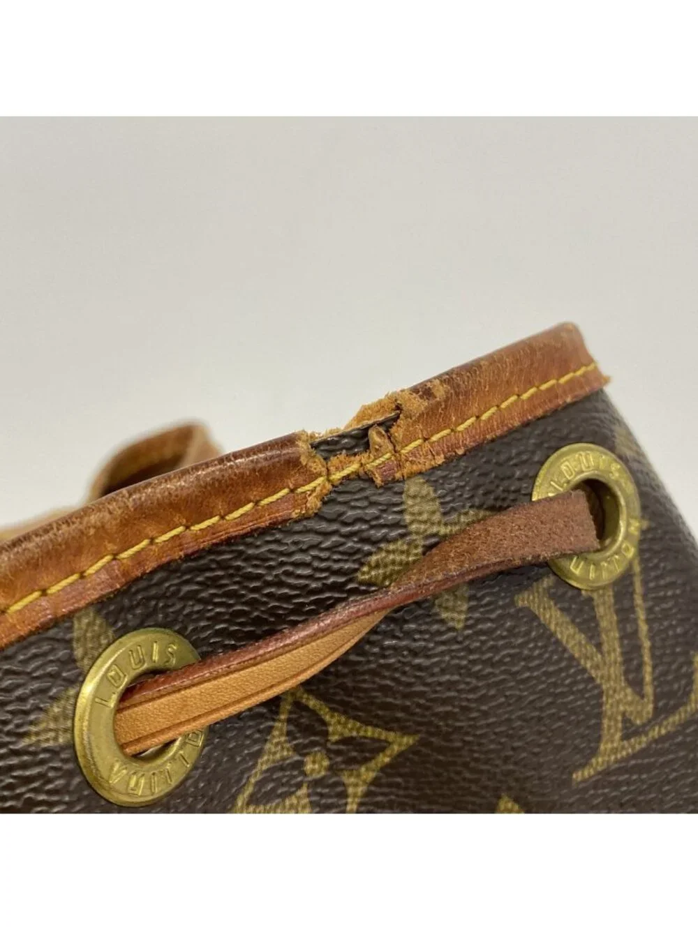 Louis Vuitton Shoulder Bag Monogram Petit Noe Brown